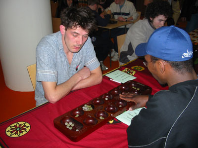 Martin Baudry playing Totty Mendes in Senior Tournament