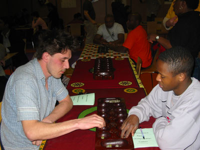 Martin Baudry playing Agostino Samedo in Senior  Tournament