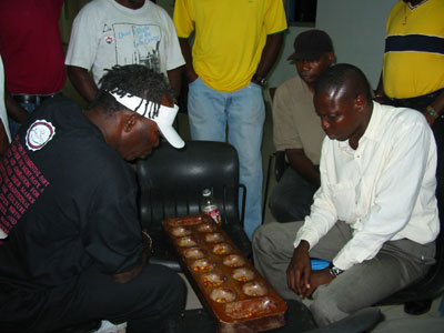 Pumpkin Lewis playing Ibrahim Abubakar