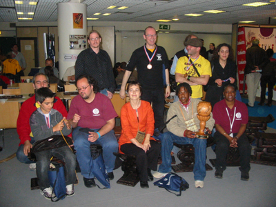 Group picture of Oware Tournament players