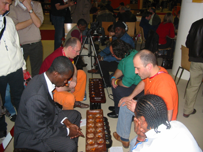 Xavier playing Viktor & Benjin playing Blaise with Fernando looking on